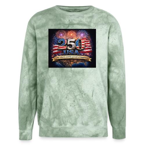 USA 250th Celebration - Unisex Colorblast Crewneck Sweatshirt