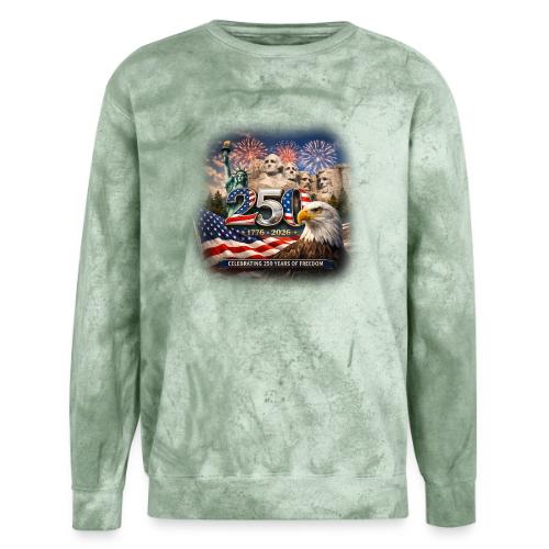 1776-2026 | Celebrating 250 Years of Freedom - Unisex Colorblast Crewneck Sweatshirt