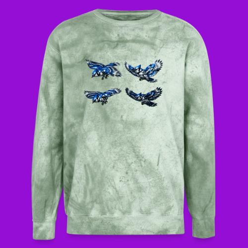 Silver Blue Jay Flight Stages - Unisex Colorblast Crewneck Sweatshirt