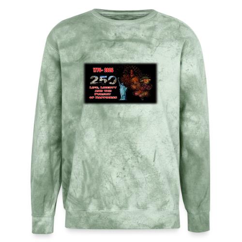 1776 - 2026 - 250 Years USA | Fireworks - Unisex Colorblast Crewneck Sweatshirt