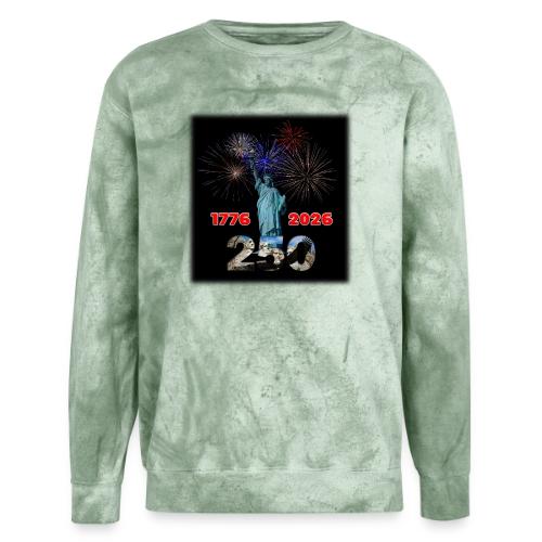 1776 - 2026 - 250 Years USA | Fireworks - Unisex Colorblast Crewneck Sweatshirt