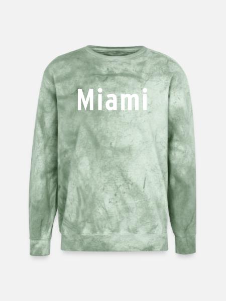 Miami - Unisex Colorblast Crewneck Sweatshirt - fern