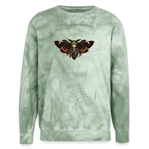 Cthulhu Moth Skull - Unisex Colorblast Crewneck Sweatshirt