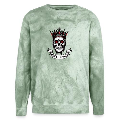 Born to Rule Skull King - Unisex Colorblast Crewneck Sweatshirt