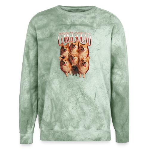 Corgi Squad Funny Dog Lover Vintage Shirt - Unisex Colorblast Crewneck Sweatshirt