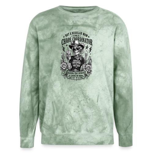 Chaos Coordinator Mom Skeleton Cowgirl - Unisex Colorblast Crewneck Sweatshirt
