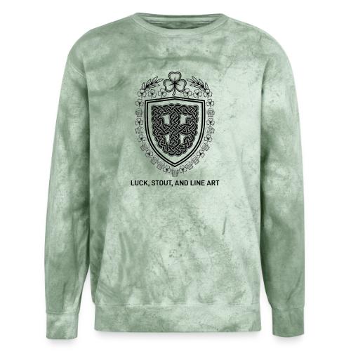 Celtic Knot T-Shirt, Symmetrical Shield - Unisex Colorblast Crewneck Sweatshirt