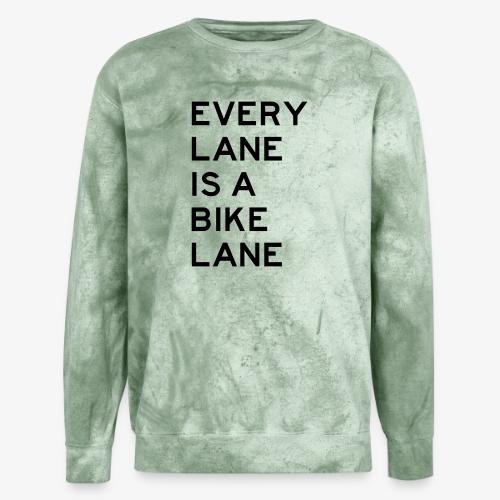 Every Lane is a Bike Lane - Unisex Colorblast Crewneck Sweatshirt