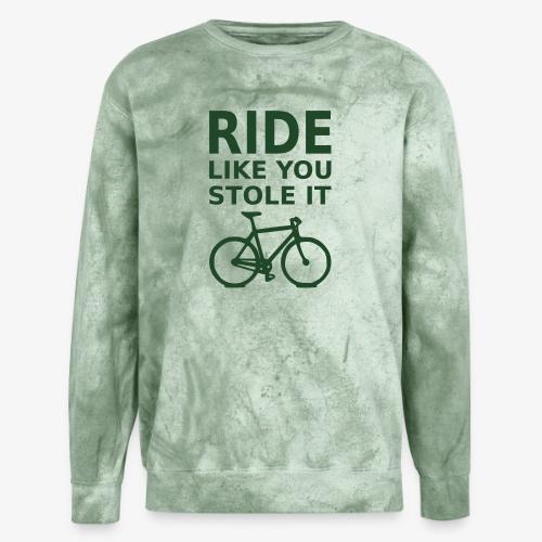 ride like you stole it - bicycle - Unisex Colorblast Crewneck Sweatshirt