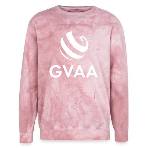 GVAA Merch Stacked White - Unisex Colorblast Crewneck Sweatshirt