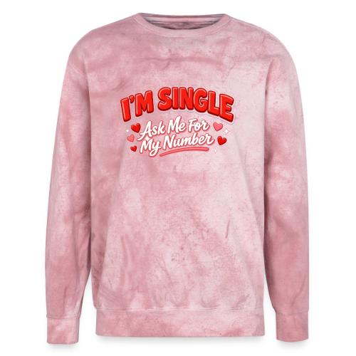 I’m Single Retro Bubble - Unisex Colorblast Crewneck Sweatshirt
