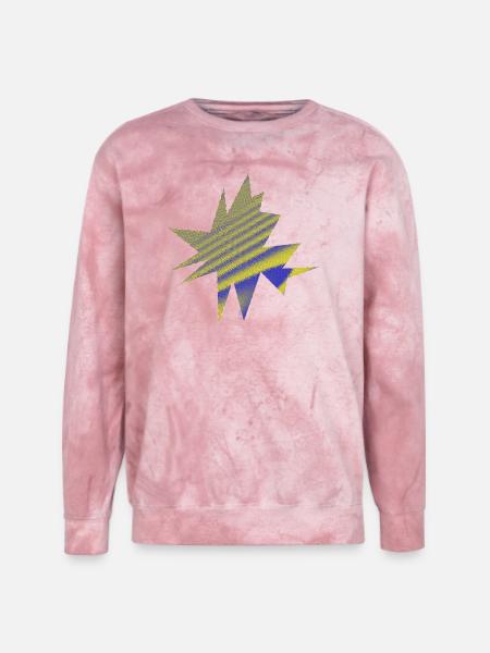 Vibrant Nebula Starburst - Unisex Colorblast Crewneck Sweatshirt - clay