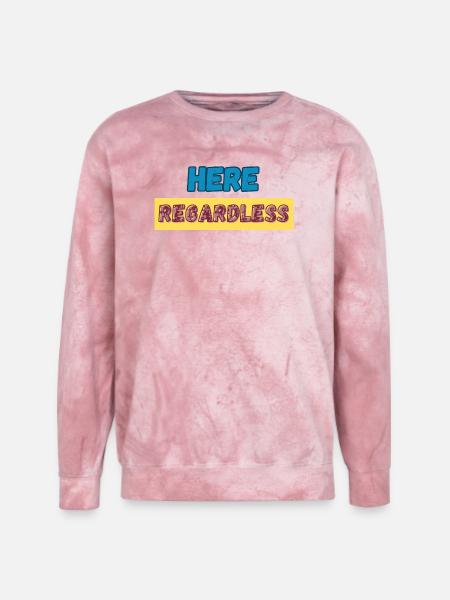 Here Regardless – Presence, Resilience & Self - Unisex Colorblast Crewneck Sweatshirt - clay