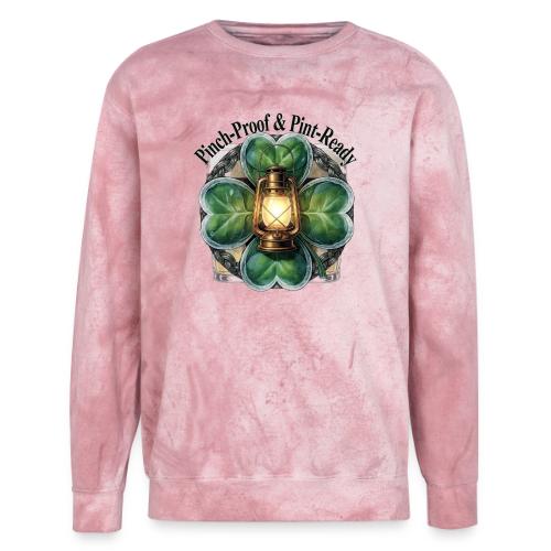 Pinch-Proof Lantern Clover T-Shirt - Unisex Colorblast Crewneck Sweatshirt
