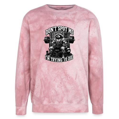 Raccoon Lifter Don’t Spot Me - Unisex Colorblast Crewneck Sweatshirt
