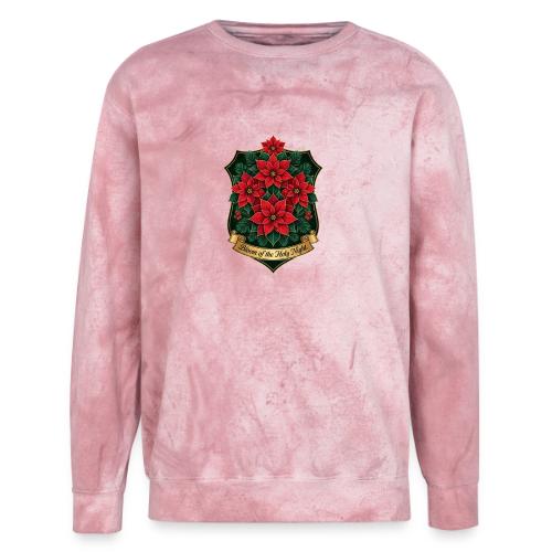 Poinsettia Crest T-Shirt - Unisex Colorblast Crewneck Sweatshirt