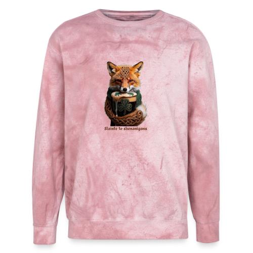Sly Emerald Fox Toast T-Shirt - Unisex Colorblast Crewneck Sweatshirt