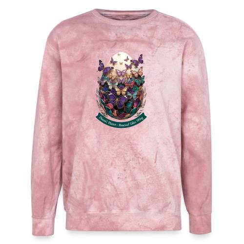 Easter Dawn's Flutter Butterfly T Shirt, Gift - Unisex Colorblast Crewneck Sweatshirt