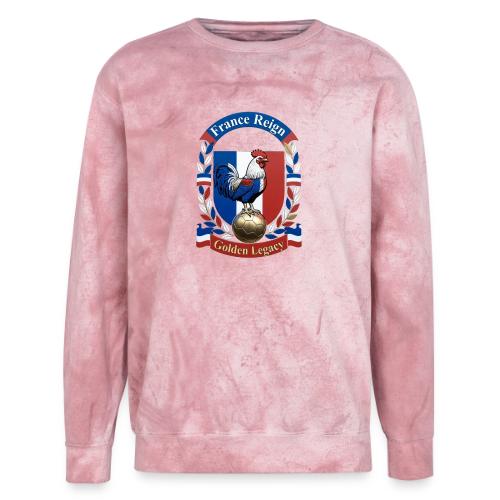 France Rooster Reign T-Shirt, Tricolore Pride Gift - Unisex Colorblast Crewneck Sweatshirt