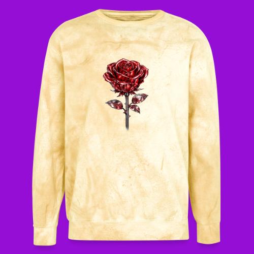 2 Set - Silver and Gold Roses - Unisex Colorblast Crewneck Sweatshirt