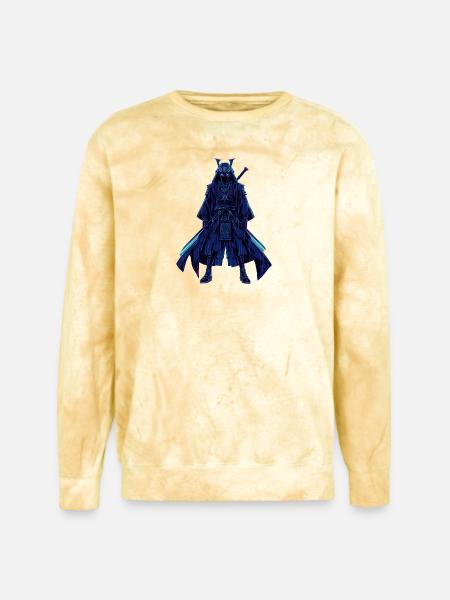 Neon Dread Samurai - Unisex Colorblast Crewneck Sweatshirt - citrine
