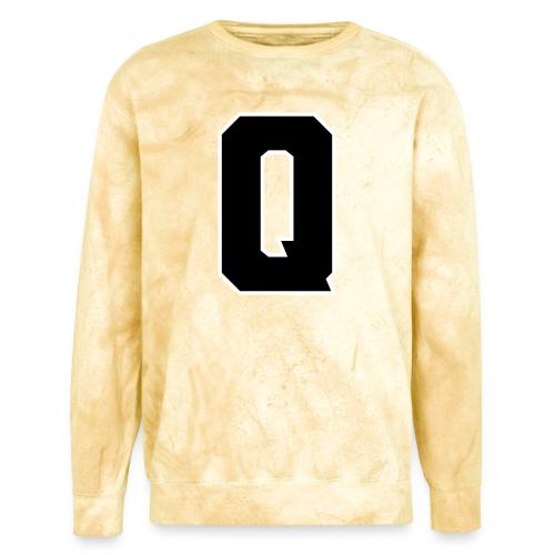 Varsity Letter Q Collegiate Font Graphic - Unisex Colorblast Crewneck Sweatshirt