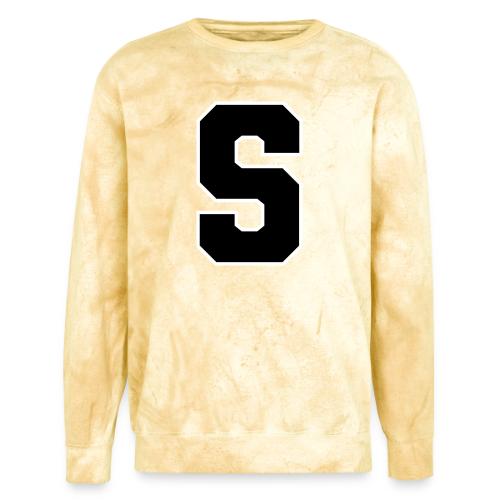 Varsity Letter S Collegiate Alphabet Art - Unisex Colorblast Crewneck Sweatshirt