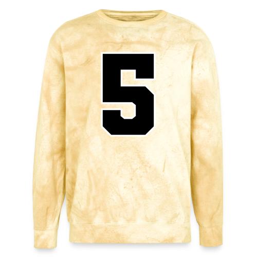 Varsity Number 5 Athletic Design - Unisex Colorblast Crewneck Sweatshirt