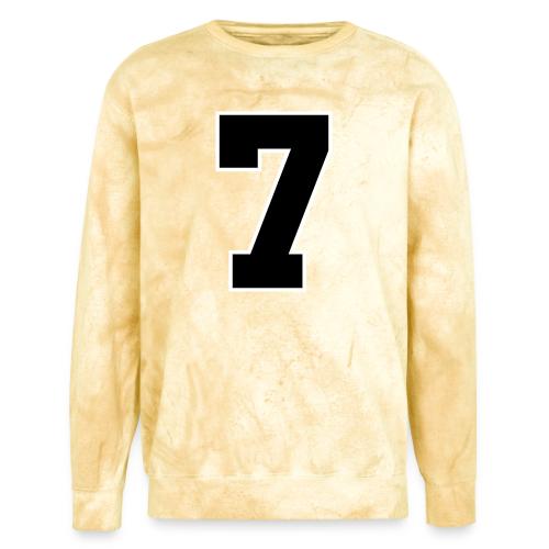 Varsity Number 7 Athletic Look - Unisex Colorblast Crewneck Sweatshirt