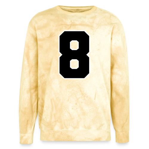 Varsity Number 8 College Style - Unisex Colorblast Crewneck Sweatshirt