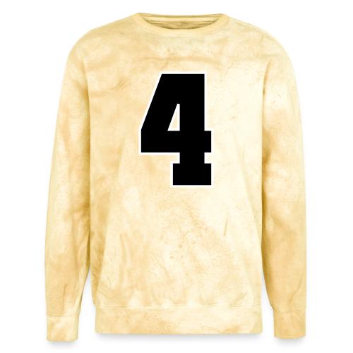 Varsity Number 4 College Style - Unisex Colorblast Crewneck Sweatshirt