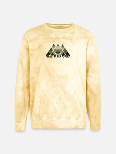 Astral Peaks Compass - Unisex Colorblast Crewneck Sweatshirt - citrine