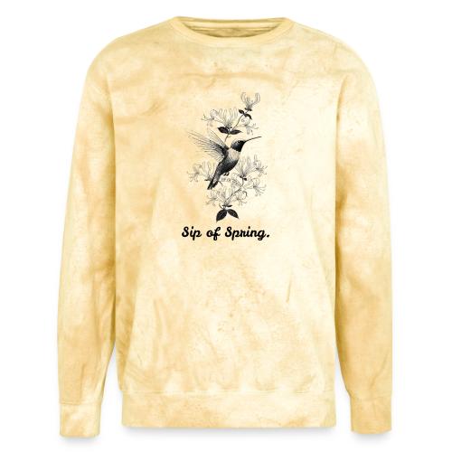 Hummingbird T-Shirt, Honeysuckle Vine - Unisex Colorblast Crewneck Sweatshirt