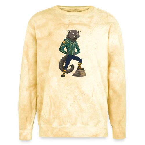 Raccoon Ranger in Neon Armor - Unisex Colorblast Crewneck Sweatshirt