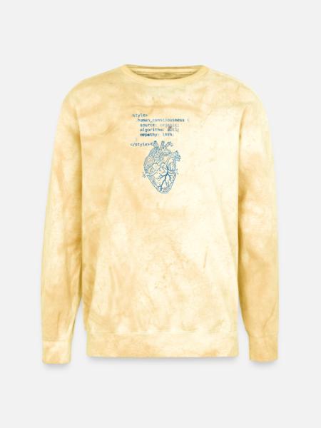 CodeHeart Anatomy Illustration - Unisex Colorblast Crewneck Sweatshirt - citrine