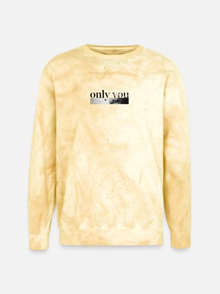 Only You Mono Landscape - Unisex Colorblast Crewneck Sweatshirt - citrine