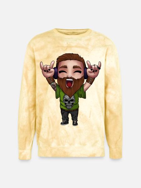Cooldude - Unisex Colorblast Crewneck Sweatshirt - citrine