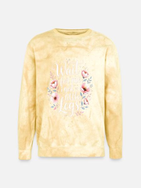 Wait-for-me-i-got-little-legs - Unisex Colorblast Crewneck Sweatshirt - citrine