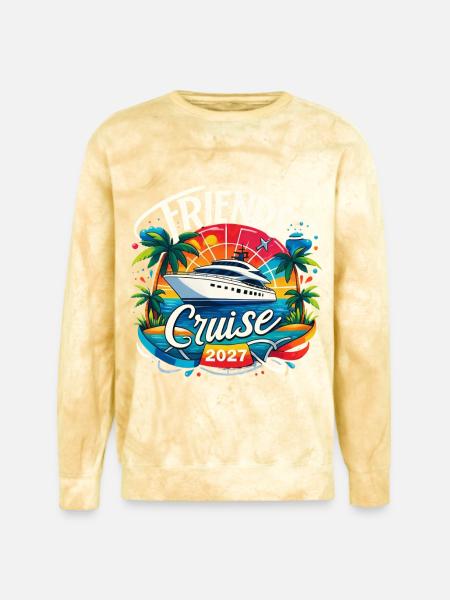 Friends Cruise 2027 - Unisex Colorblast Crewneck Sweatshirt - citrine
