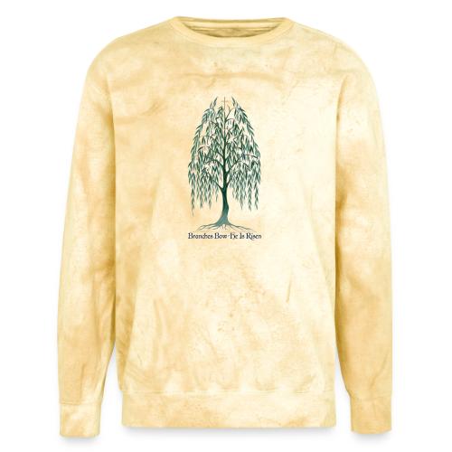 Easter Branches Bow Willow T Shirt, Easter Gift - Unisex Colorblast Crewneck Sweatshirt