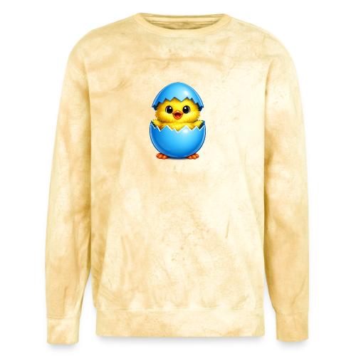 Easter Chick Blue - Unisex Colorblast Crewneck Sweatshirt