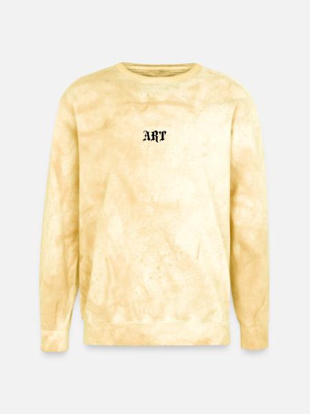 Gothic  Black Typography - Unisex Colorblast Crewneck Sweatshirt - citrine