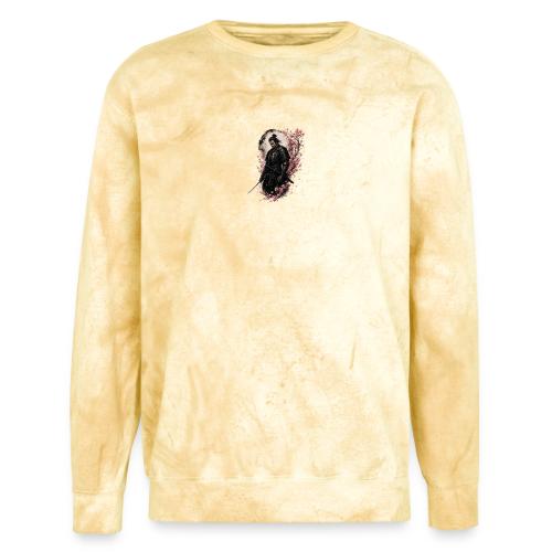 Samurai cherry blossoms - Unisex Colorblast Crewneck Sweatshirt