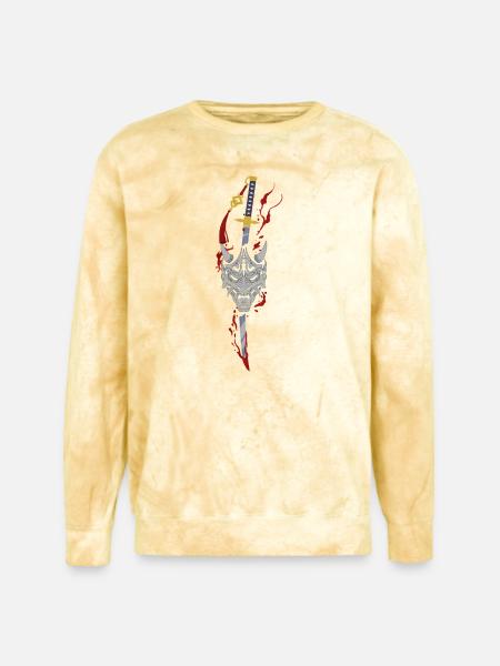 Demon’s Oath - Unisex Colorblast Crewneck Sweatshirt - citrine