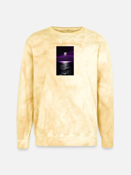 Moonlit Purple Ocean - Unisex Colorblast Crewneck Sweatshirt - citrine