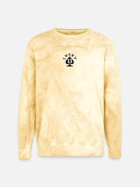 Lucky 13 Spade - Unisex Colorblast Crewneck Sweatshirt - citrine