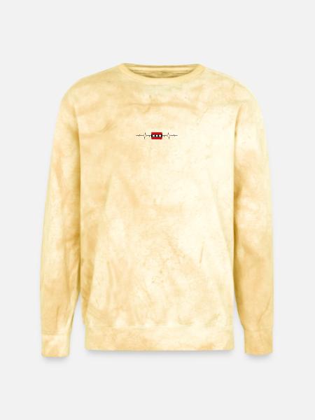 Amsterdam Flag Heartbeat - Unisex Colorblast Crewneck Sweatshirt - citrine
