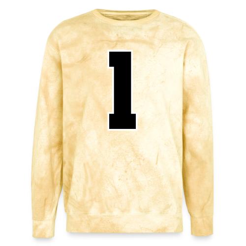 Varsity Number 1 Athletic Style - Unisex Colorblast Crewneck Sweatshirt
