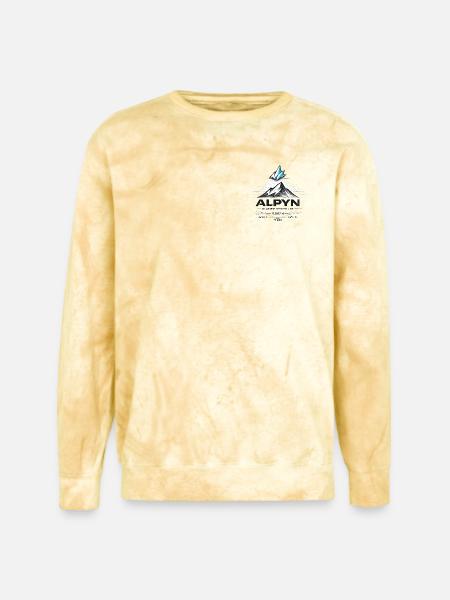 Alpyn Glacier Crest - Unisex Colorblast Crewneck Sweatshirt - citrine