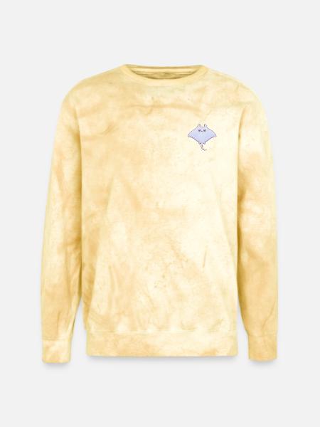 Pastel Manta Charm - Unisex Colorblast Crewneck Sweatshirt - citrine